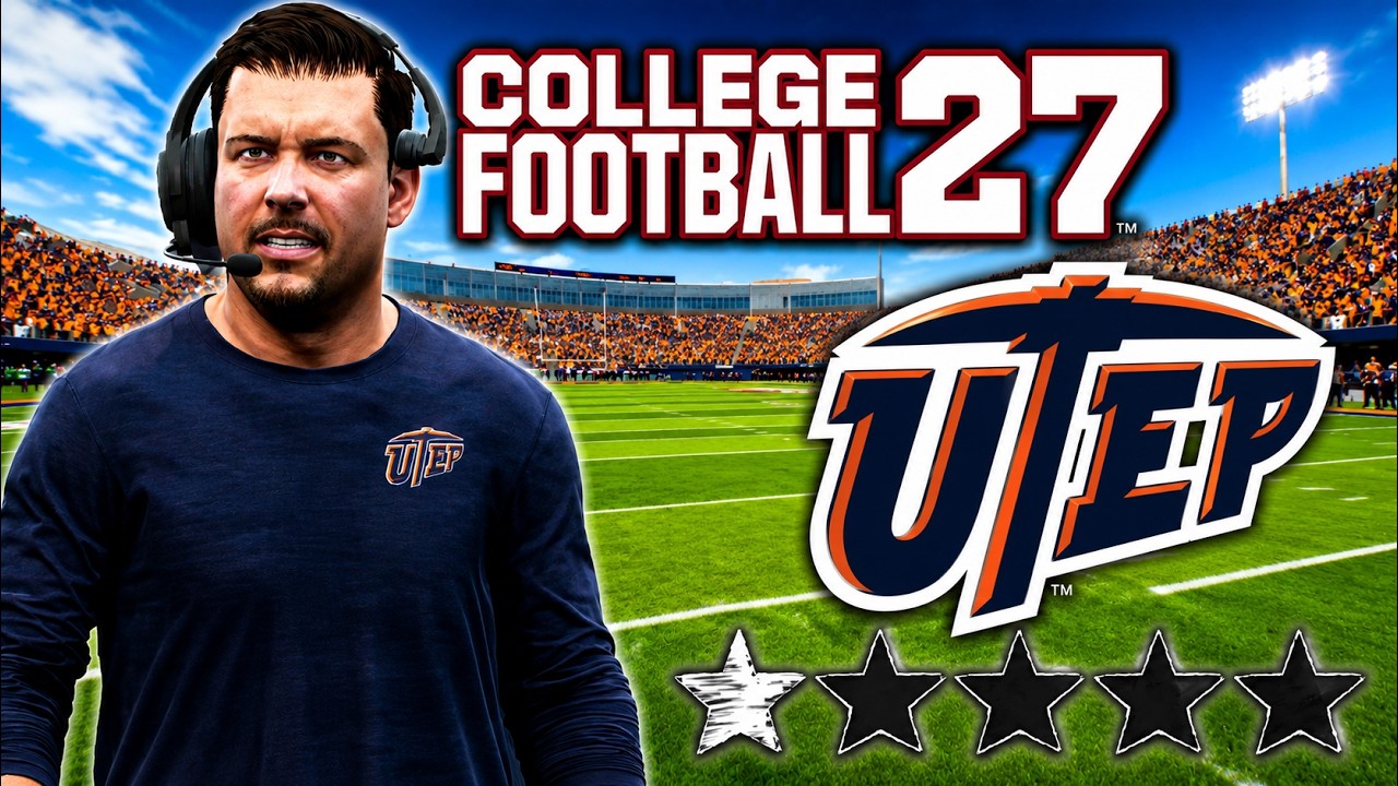 Я перестраиваю команду UTEP с 1 звездой... | College Football 27 Dynasty Эп. 1