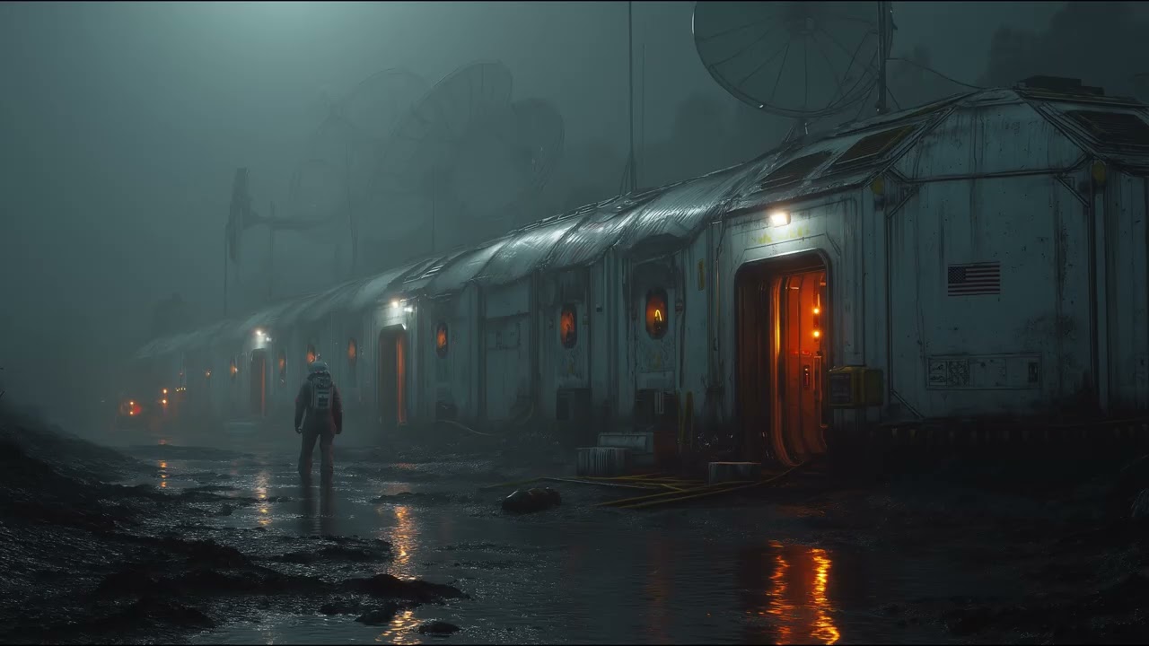 PLUVIAL STATION — Rainy Outpost Ambient | Sleep • Study • Deep Focus