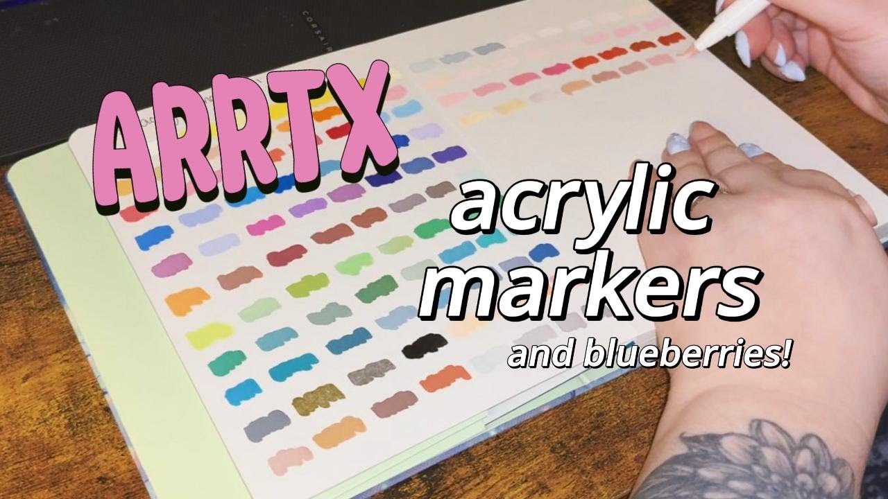 Using Acrylic Markers For The First Time!