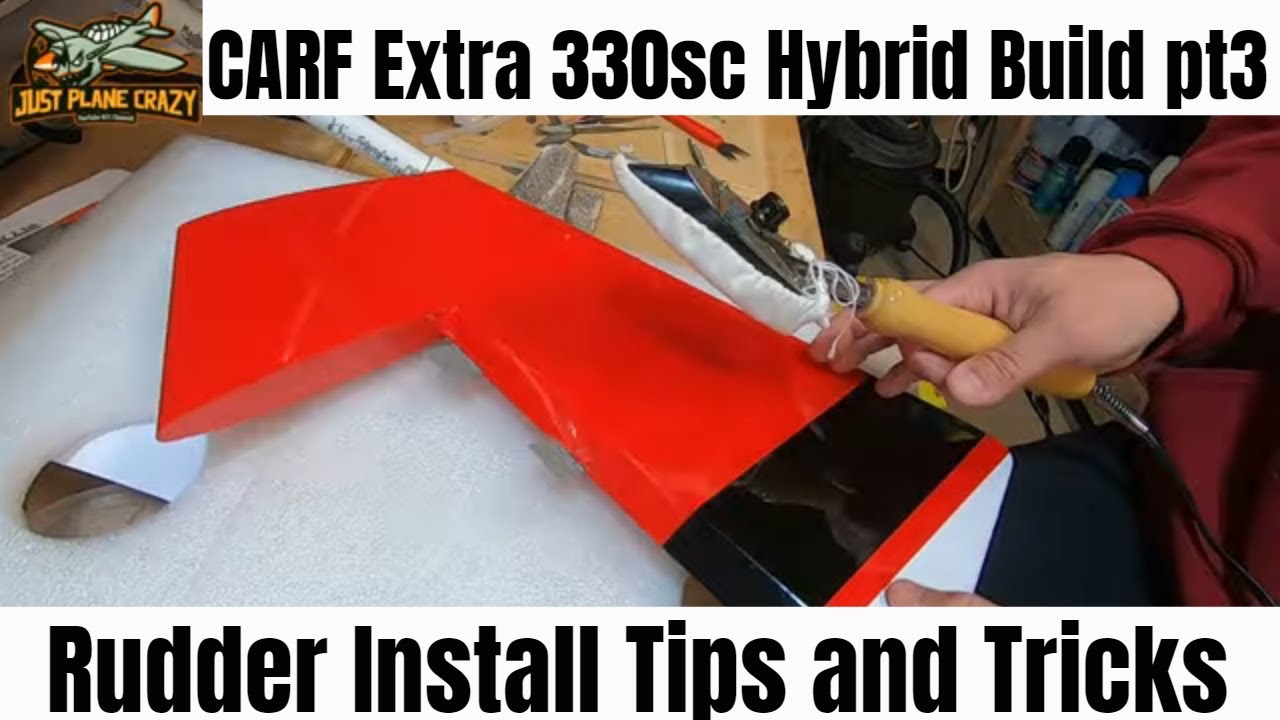 Rudder Pull pull Build, 2.3m Carf Extra 330sc Special Hybrid pt3