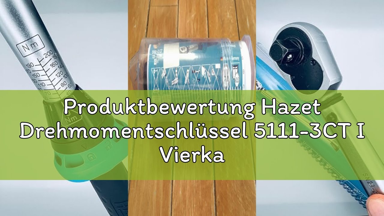 Produktbewertung Hazet Drehmomentschlüssel 5111-3CT I Vierkant-Abtrieb 10mm (3/8 Zoll), Umschaltknar