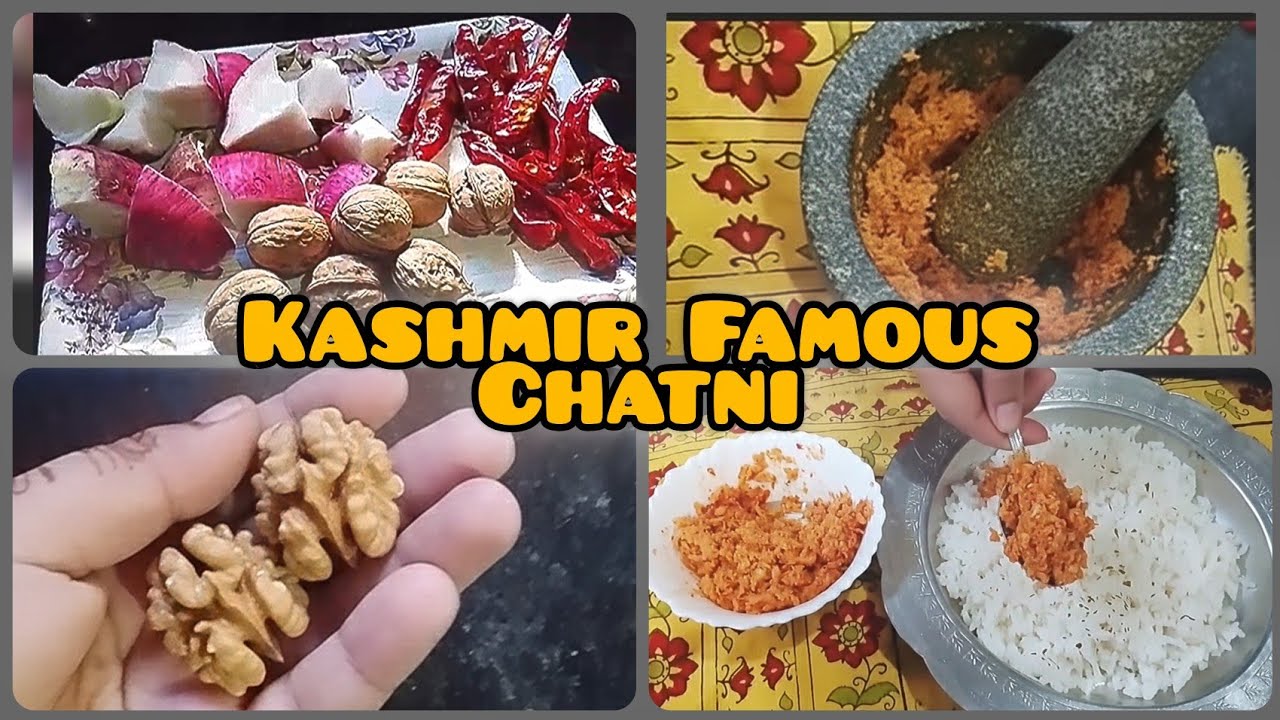 Kashmir ki Famous Chatni 🤤| Radish Walnut Chatni | #homethalistory 