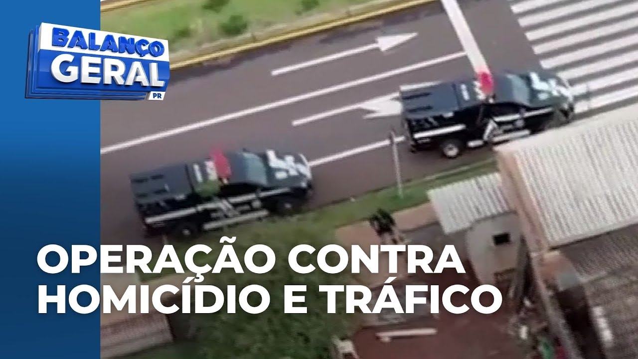 Operação policial contra suspeitos de tráfico e homicídios em Campo Mourão e Cianorte, no PR