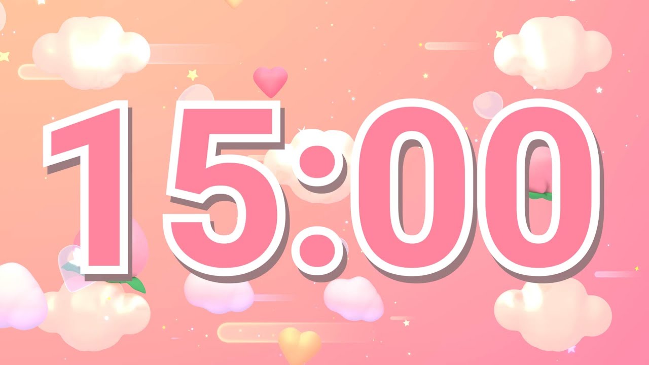 15 Minute Calm Timer | Soft Ambient Music | Relaxed Focus Countdown