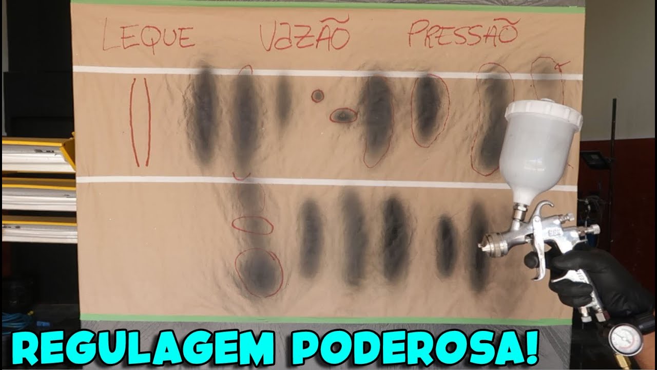 REGULAGEM PODEROSA! O QUE NÃO TE ENSINARAM SOBRE PISTOLA DE PINTURA