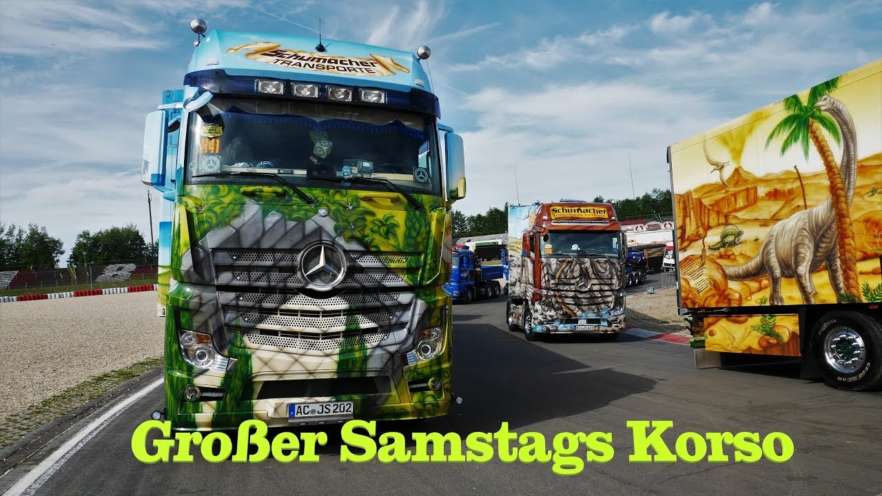Großer Samstags Korso vom 34. Inter. ADAC Truck Grand Prix Nürburgring