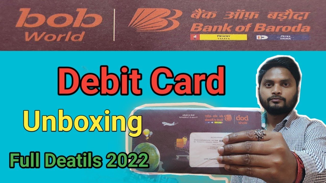 Bank of Baroda Debit Card Unboxing 2022 || bob debit card unboxing || full explian ||