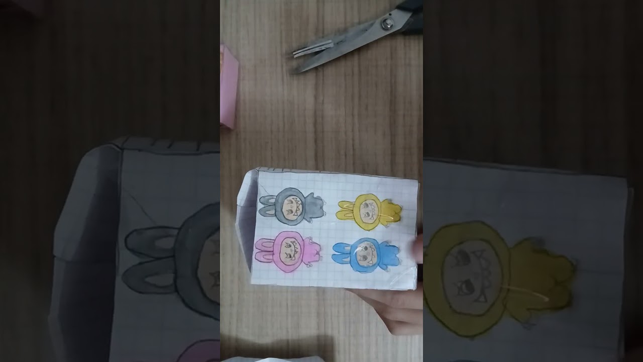 kagıttan labubu ve blind box açılımı