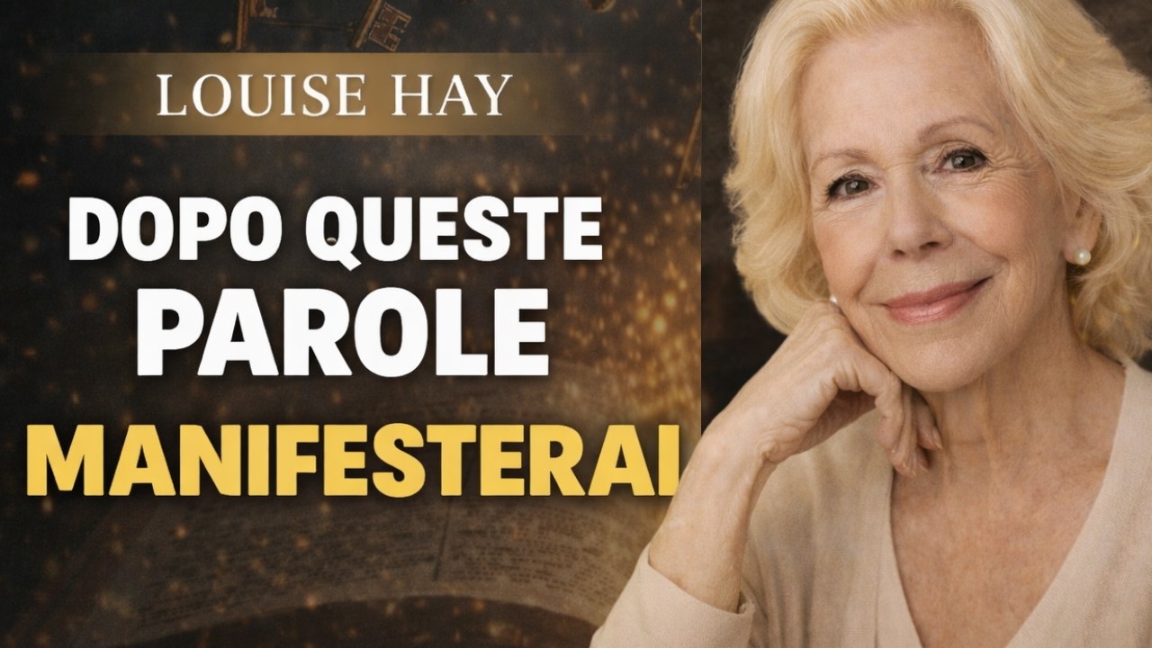 DOPO AVER CAPITO COME USARE QUESTE PAROLE, INIZIERAI A MANIFESTARE — LOUISE HAY