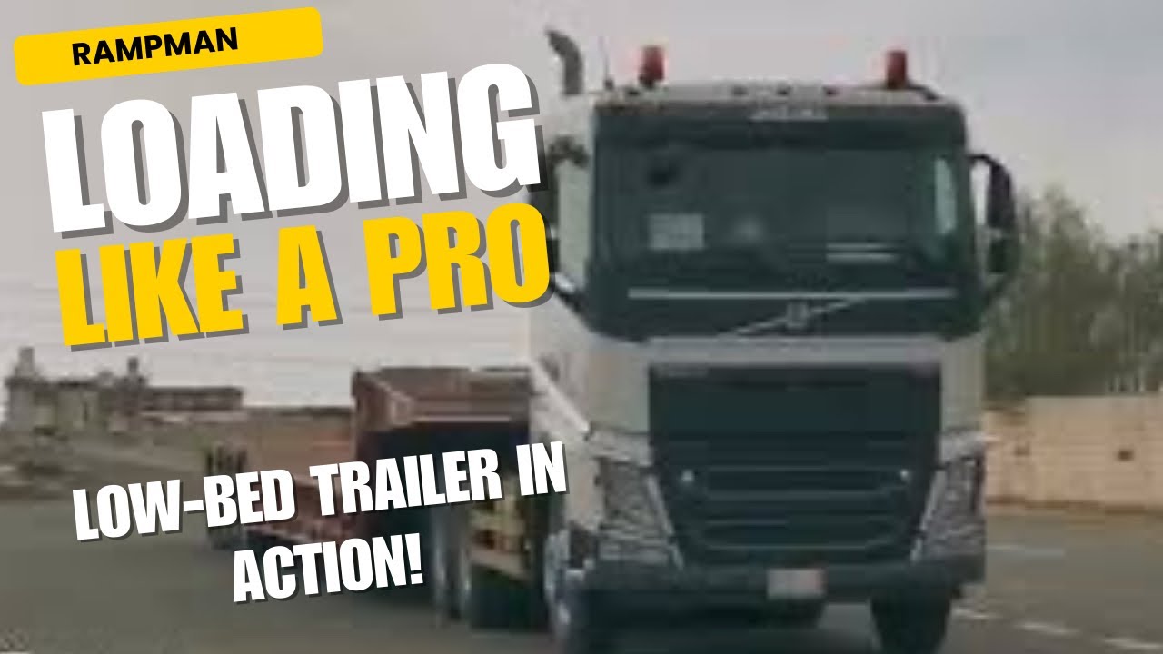 Loading Like a Pro: Low-Bed Trailer in Action! | How to Use Hydraulic Low-bed Trailer | @Rampman