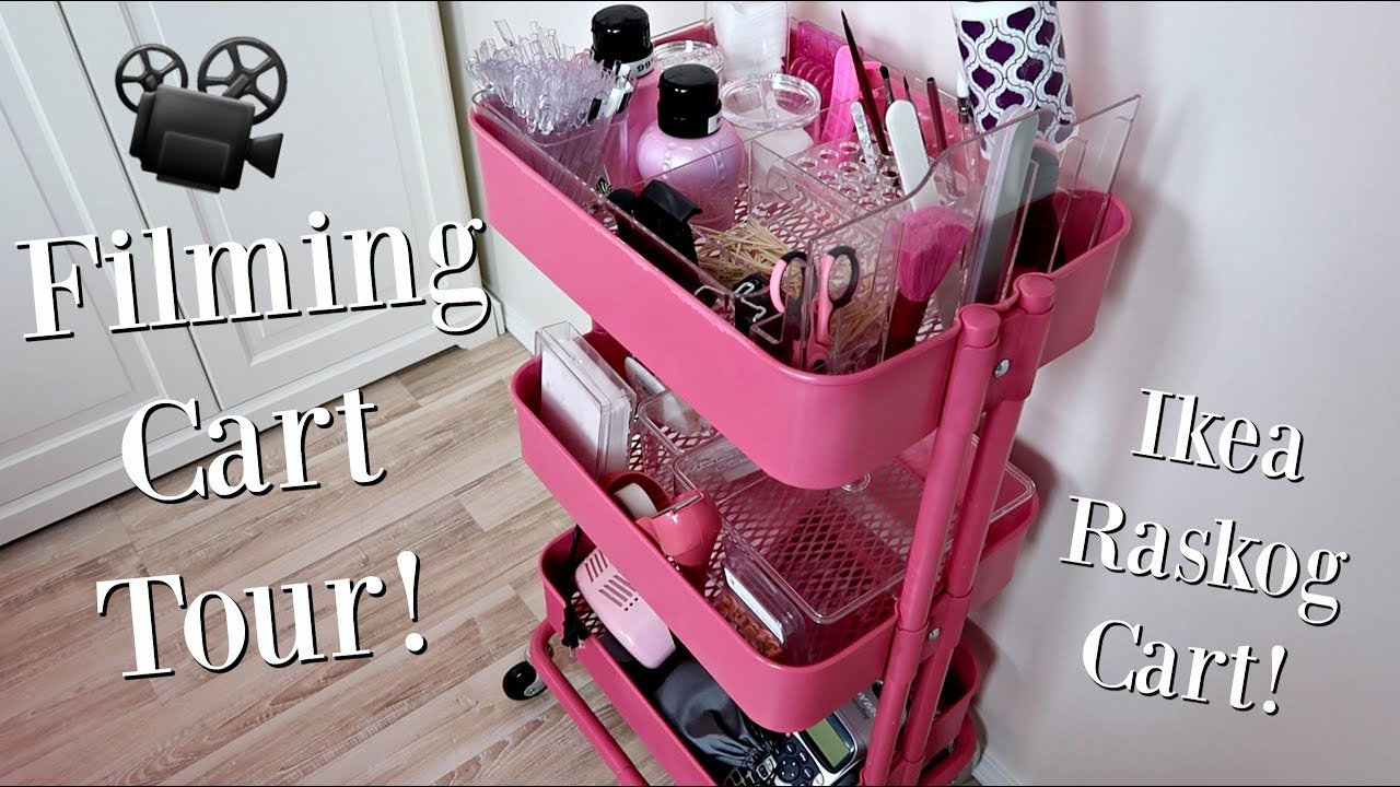 Nail Studio Filming Cart!  | Ikea Raskog Cart