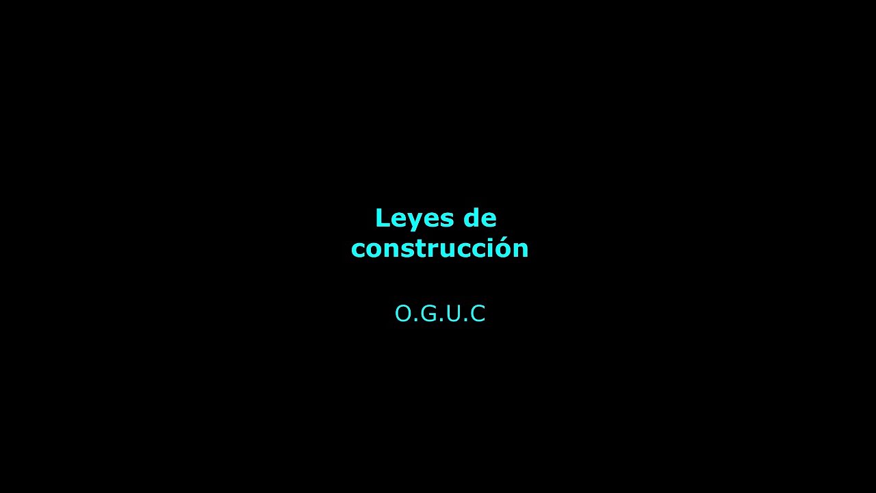 Ordenanza general de urbanismo y construcci&oacute;n