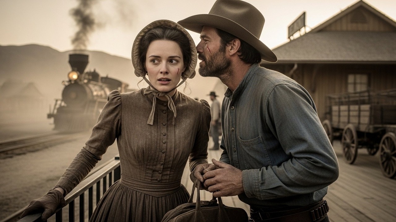 Mail Order Bride Stepped Off the Train Trembling, The Cowboy Whispered, I've Been Waiting for You