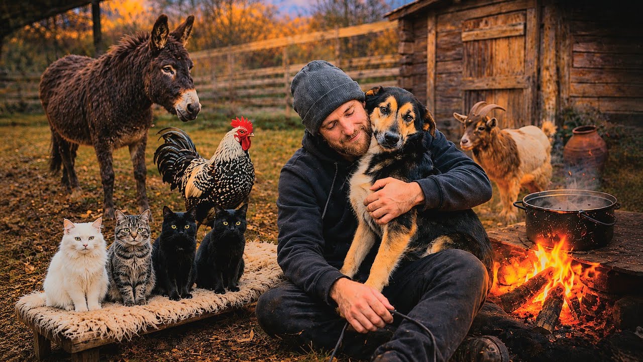 The life of a 36-year-old man alone with his animals in the mountains.