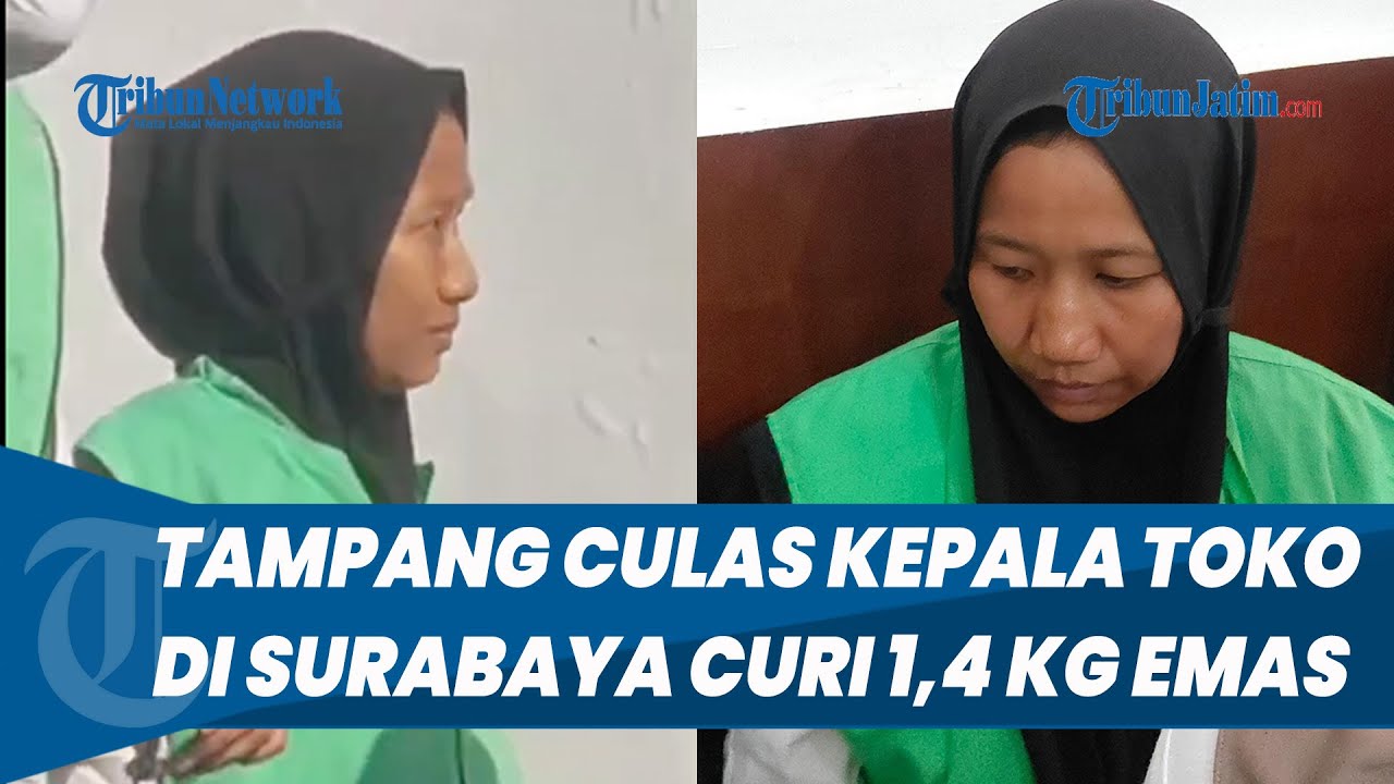 TAMPANG CULAS Kepala Toko Emas di Surabaya Curi 1,4 Kg Emas, Perhiasan Pelanggan juga Digasak