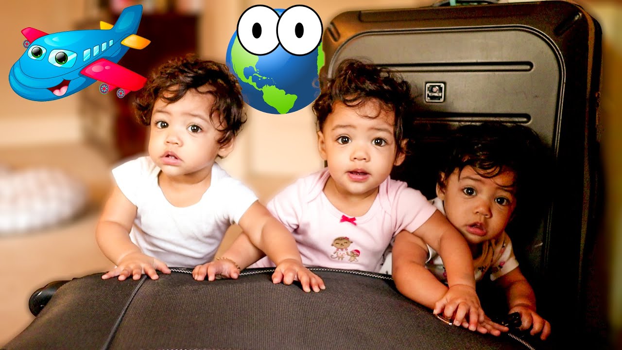 Where Are We Taking the Triplets? - 1st Time Flying with Triplet Babies