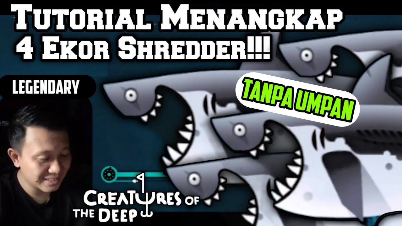 Tutorial Menangkap Shredder (4 ekor) Setiap Hari NO BAIT - Creatures of the Deep Fishing