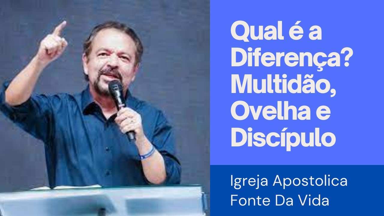 Qual é a Diferença? Multidão, Ovelha e Discípulo AP CÉSAR AUGUSTO