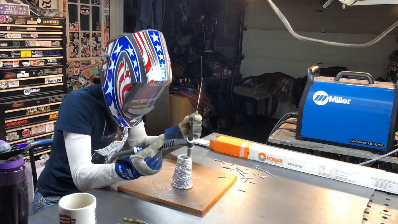 Aluminum Tree TIG Welded With Filler Rod Masterpiece Metal Sculpture Creation Welding Nature Art