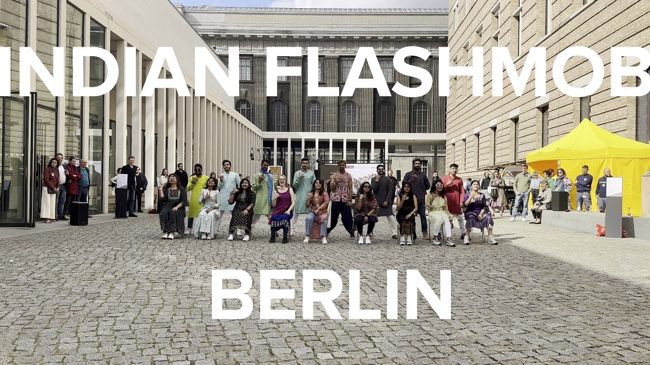 Indian Flash mob in Berlin - Germany 2023 - Cottbus Beats - Indian Students In Germany