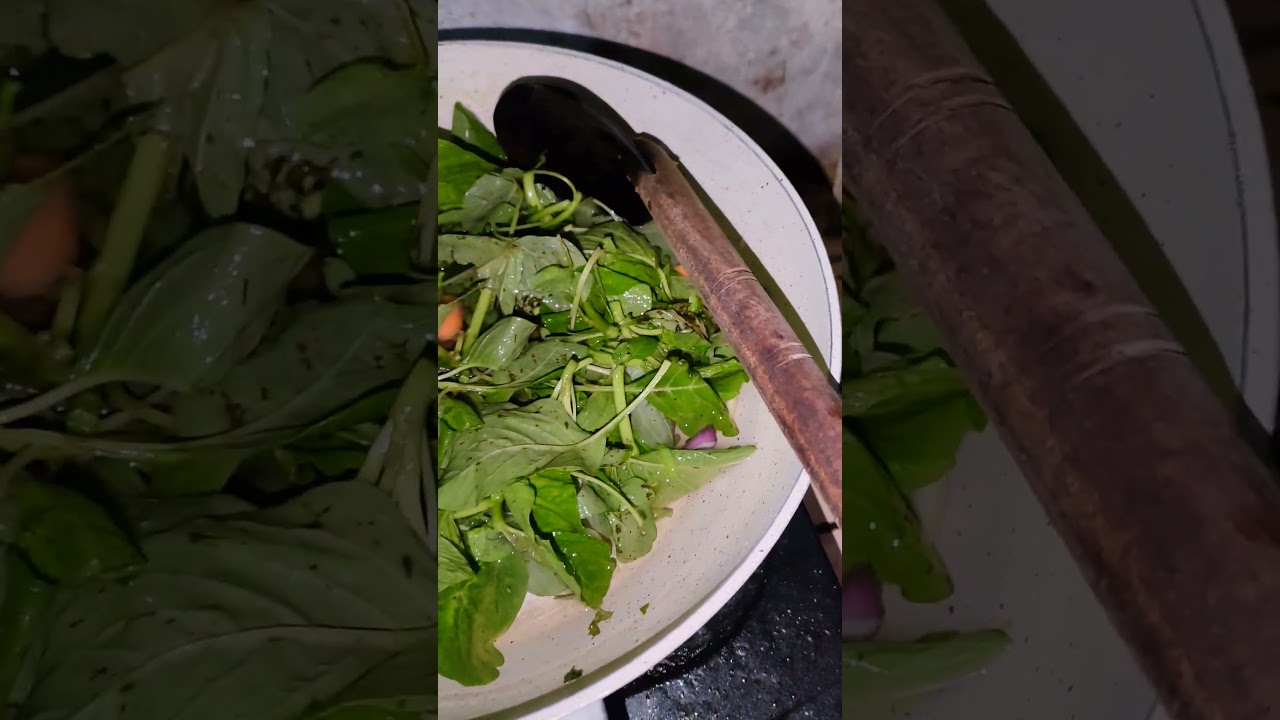 Masak tempe mendoan, Sayur bayam wortel 🙃 
