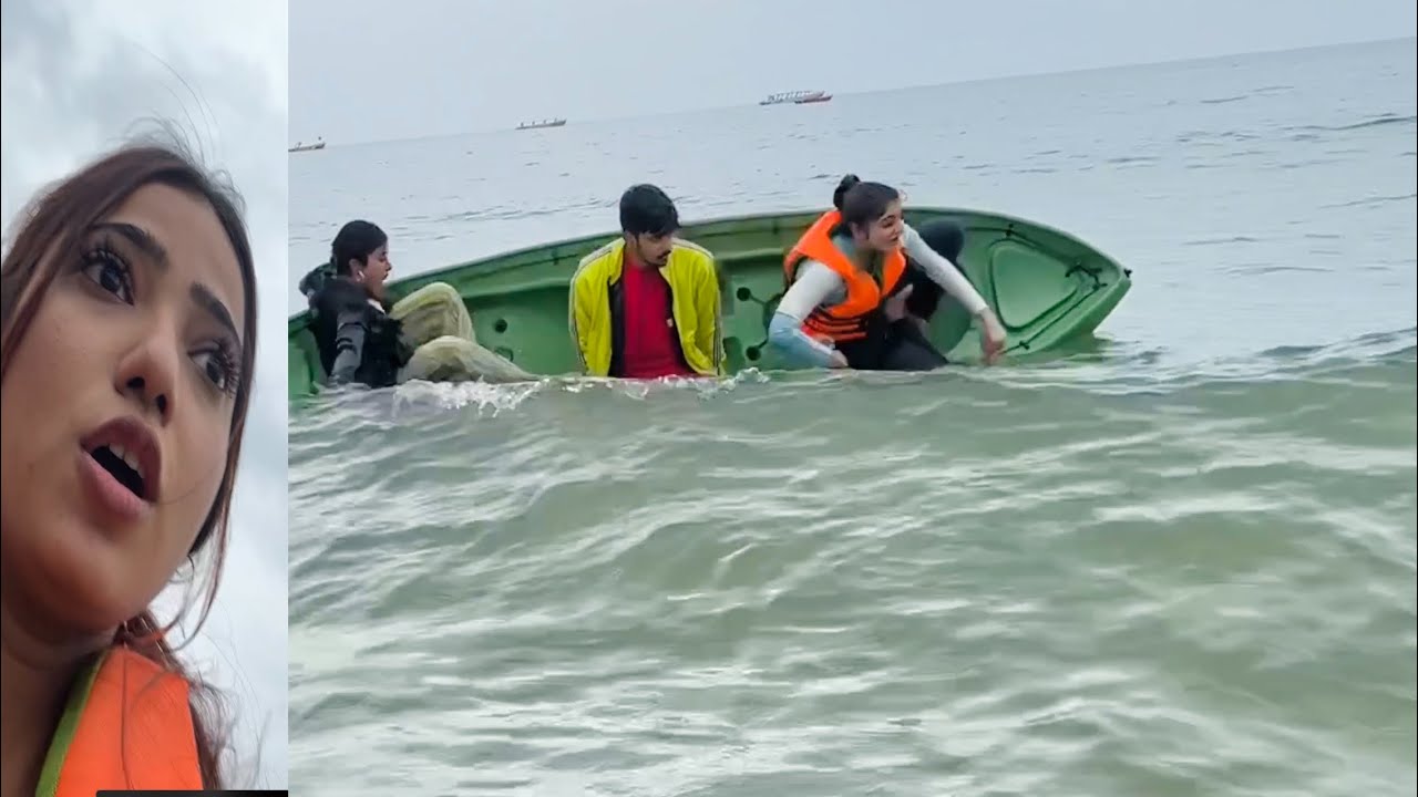Boat palat gai samundar mai🥺 bach gaye hum | Muskan Sharma Vlog