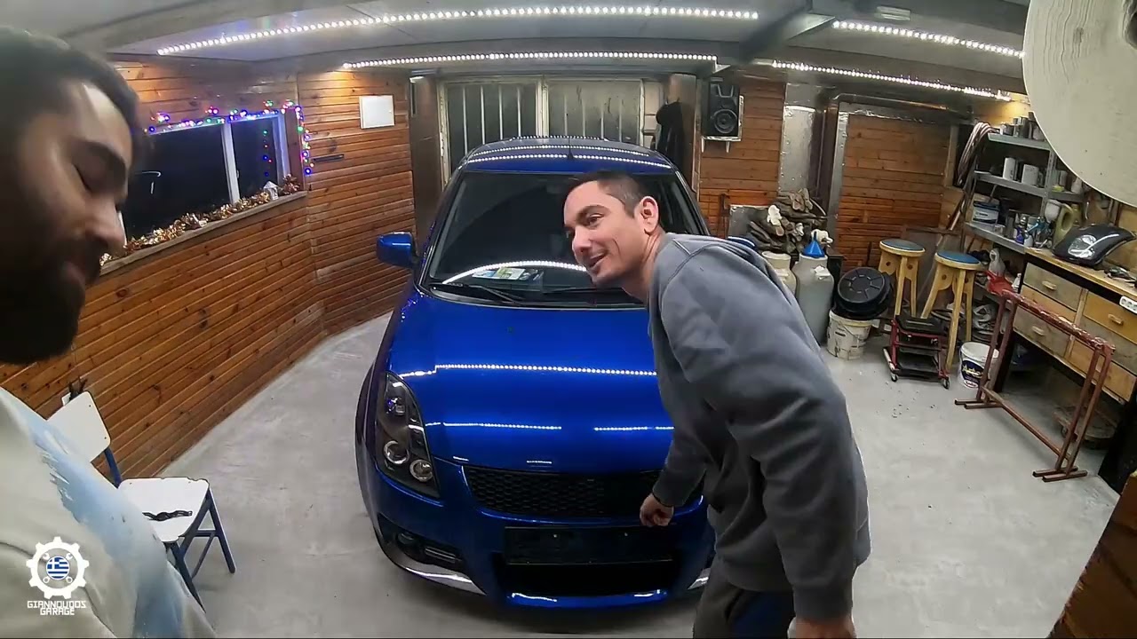 Suzuki swift ddis βάψιμο αλλαγή προφυλακτήρα και φανάρια (episode 2)
