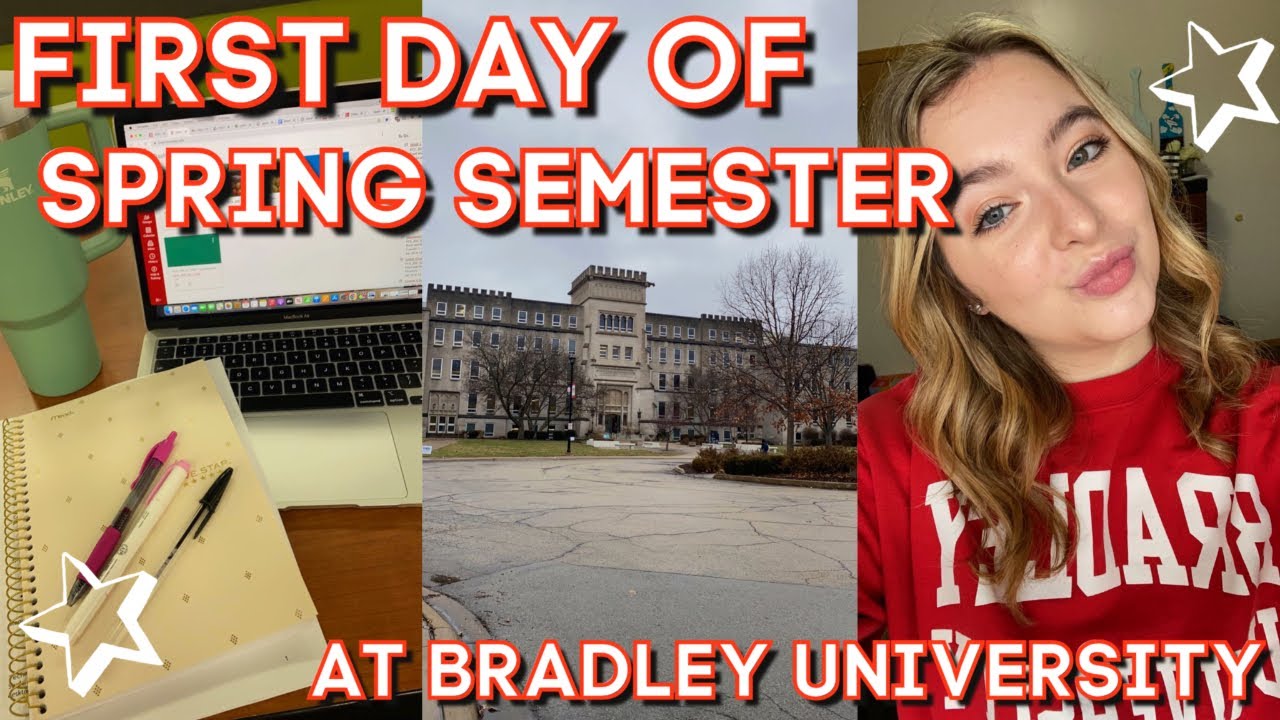 FIRST DAY OF SPRING SEMESTER! | senior year at bradley university