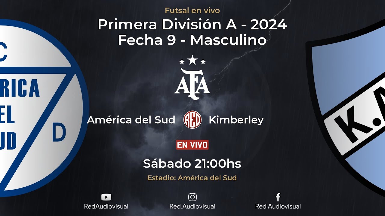 🔴 América del Sud vs Kimberley - Fecha 9 - Primera División A - Futsal AFA 2024 - Masculino