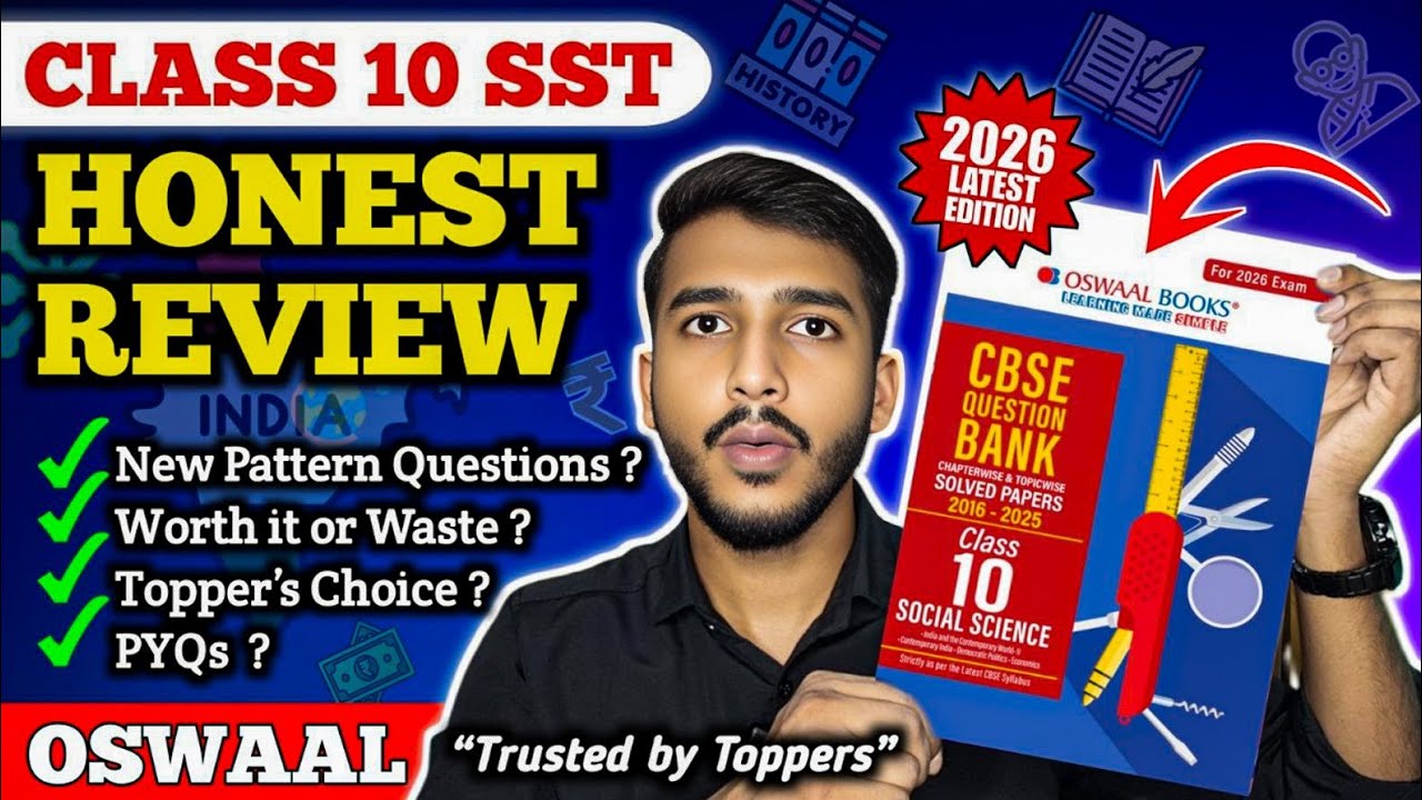 Oswaal Question Bank For Class 10 Social Science 2025-26 🔥| Full Review & Benefits