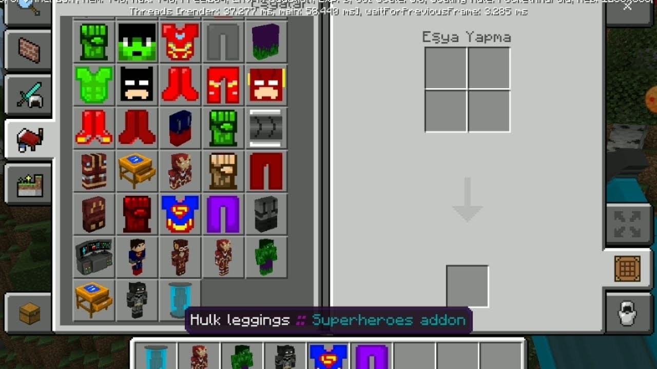 süper kahraman modu Minecraft.... Hayal ....