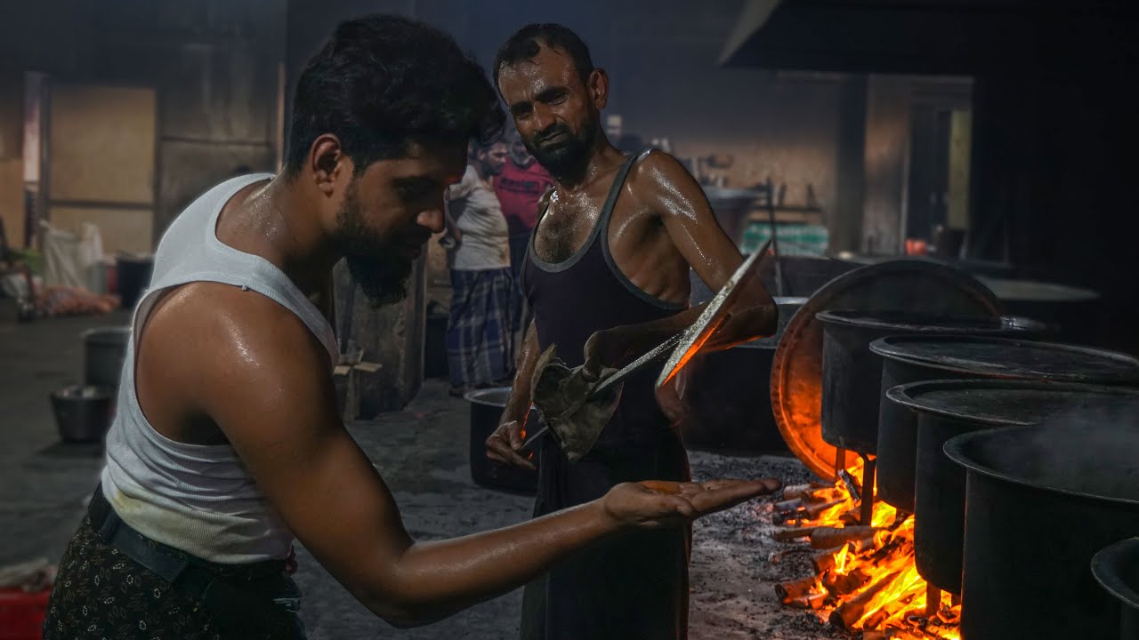 Massive Wedding Mutton Biryani Making