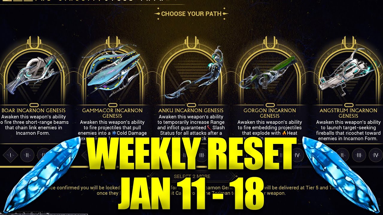 Free Dagath Starts This Week! Warframe Weekly Reset January 11 - 18!