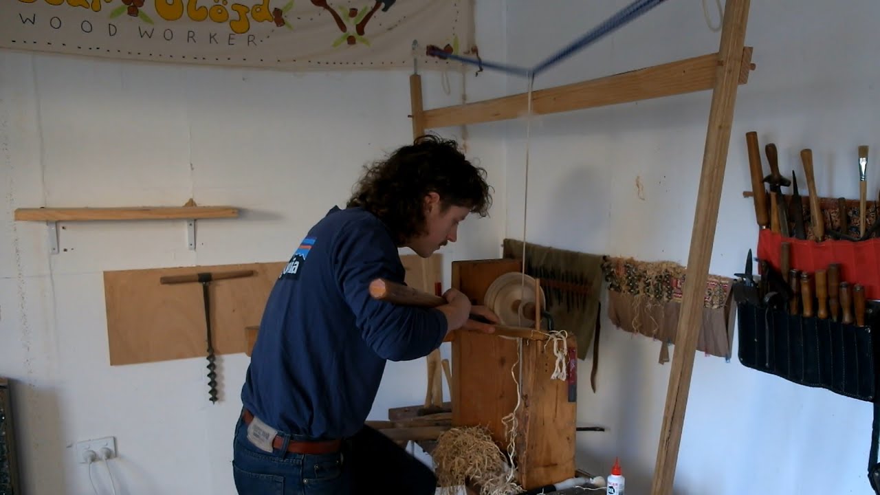 How I Turn a Nested Bowl on my Pole Lathe | Using Hand Forged Nesting Hooks