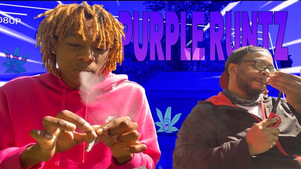 Smoking sesh FIRST TIME TRYING PURPLE RUNTZ🍃 MIGHT BE MY FAVORITE!!! #fyeup🔥+ NEW HAIR COLOR🤤