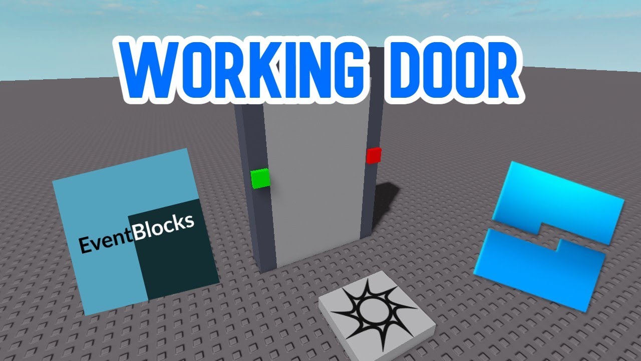 How to Make a WORKING Door in ROBLOX STUDIO | EventBlocks
