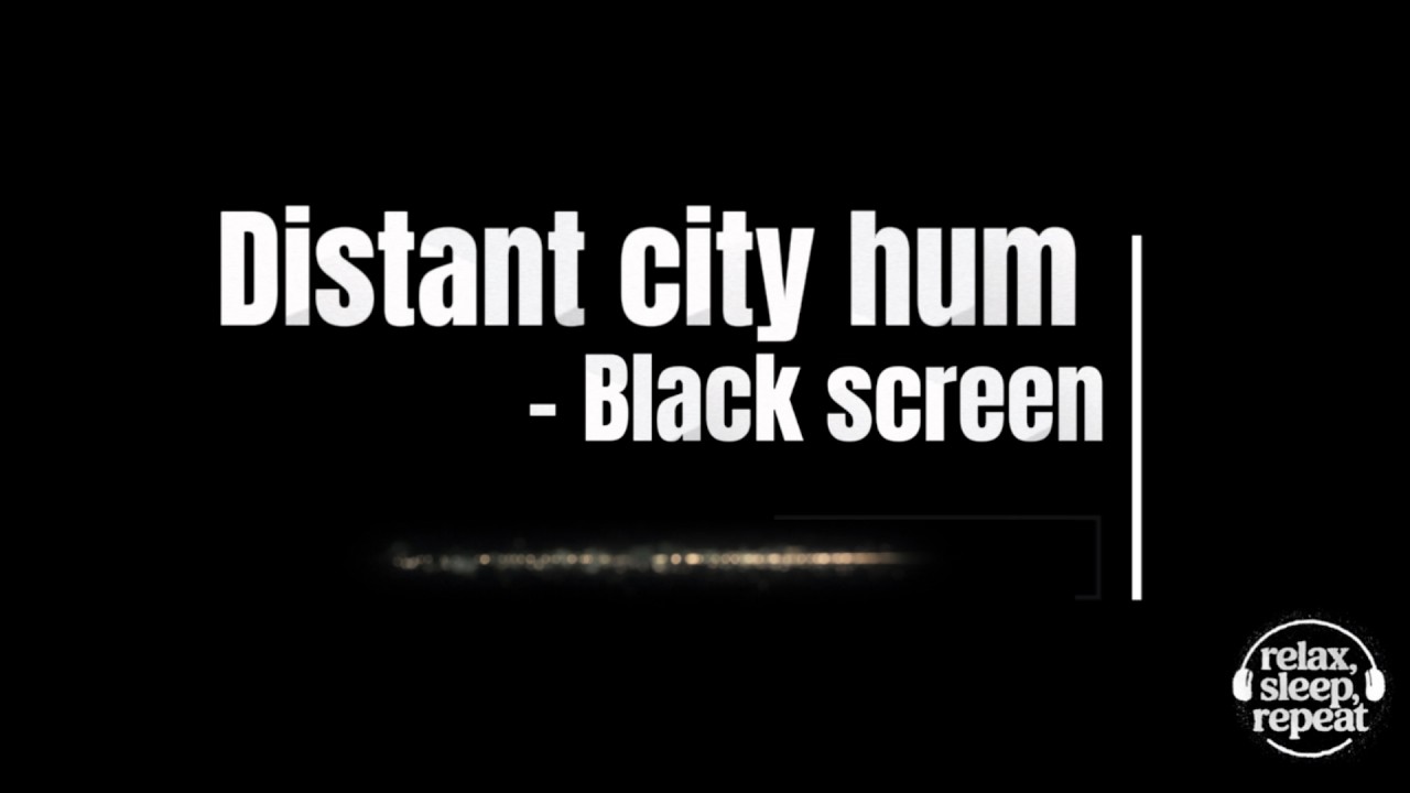 12 Hours of Distant City Hum | Deep Sleep • Black Screen