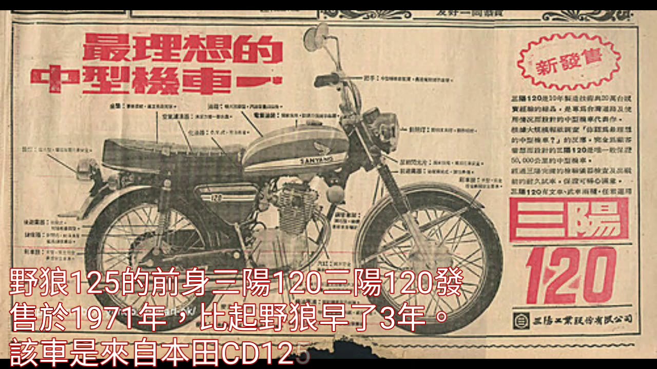 SYM 三陽 野狼125發展史