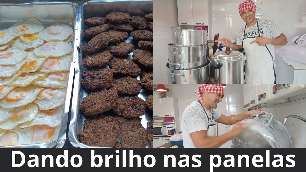 Fiz hambúrguer de carne com ovo para as marmitas + rotina + dicas