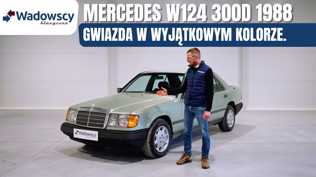 GWIAZDA W NIETYPOWYM KOLORZE 🥝 MERCEDES  W124 300D 1988