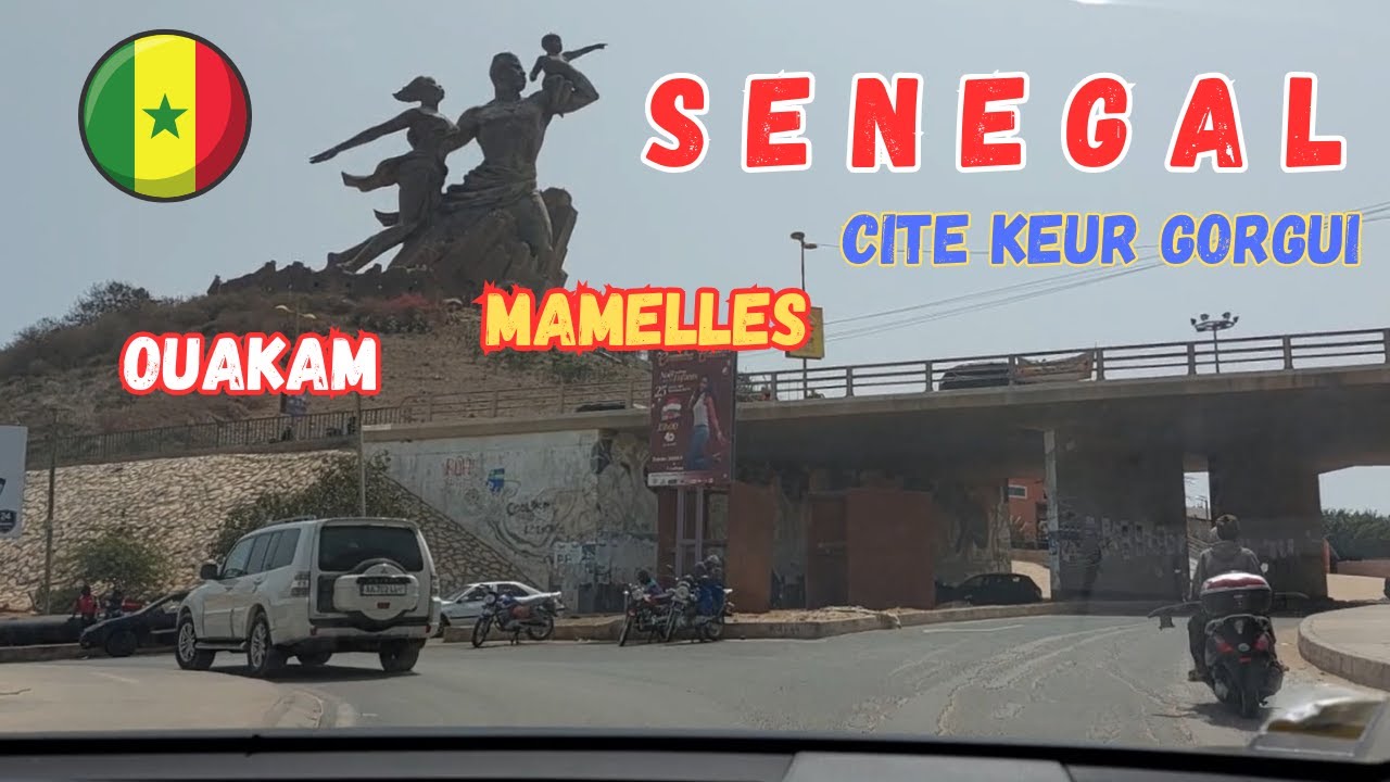 Driving in Cite Keur Gorgui, Mamelles and Ouakam of Dakar #dakar #senegal #africa #driving #tour