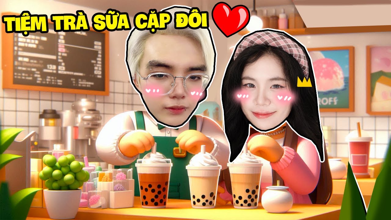SAMMY VÀ PHONG CẬN MỞ TIỆM TRÀ SỮA CẶP ĐÔI SIÊU ĐÁNG YÊU TRONG ROBLOX