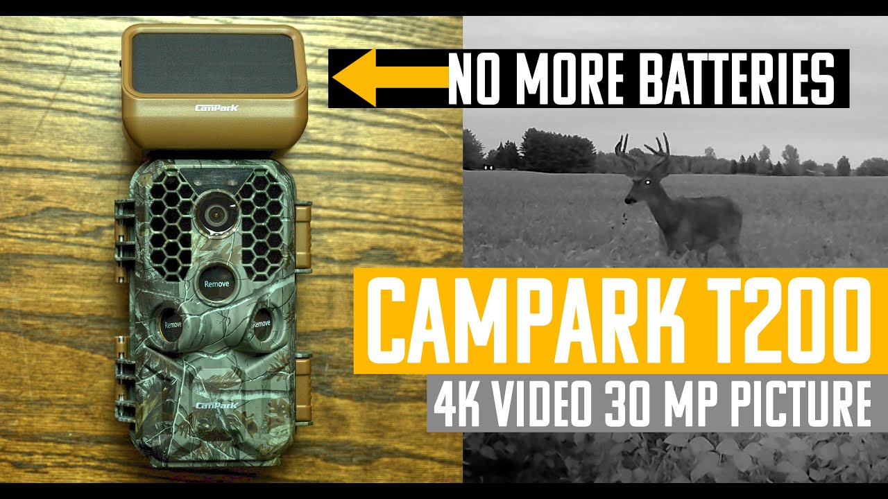 Campark T200 an impressive 4k Trailcamera with solar panel