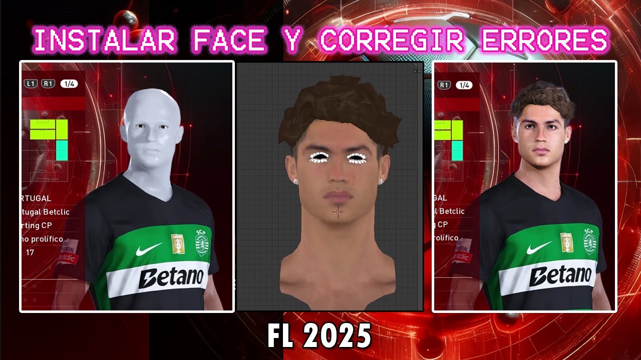 COMO INSTALAR FACE Y CORREGIR ERROR ID - FL 2025 / PES 2021
