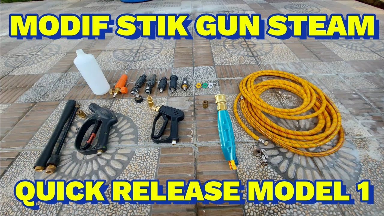 STEAM SANCHIN | MODEL 1, MODIF STIK GUN SISTEM QUICK RELEASE MESIN SUMURA MATRIX