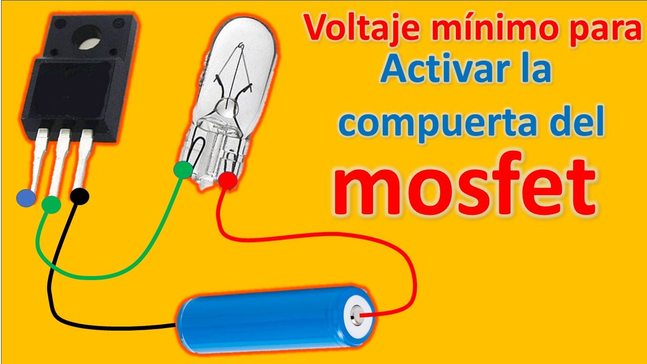 sabias con cuanto voltaje se puede activar la compuerta de un transistor mosfet