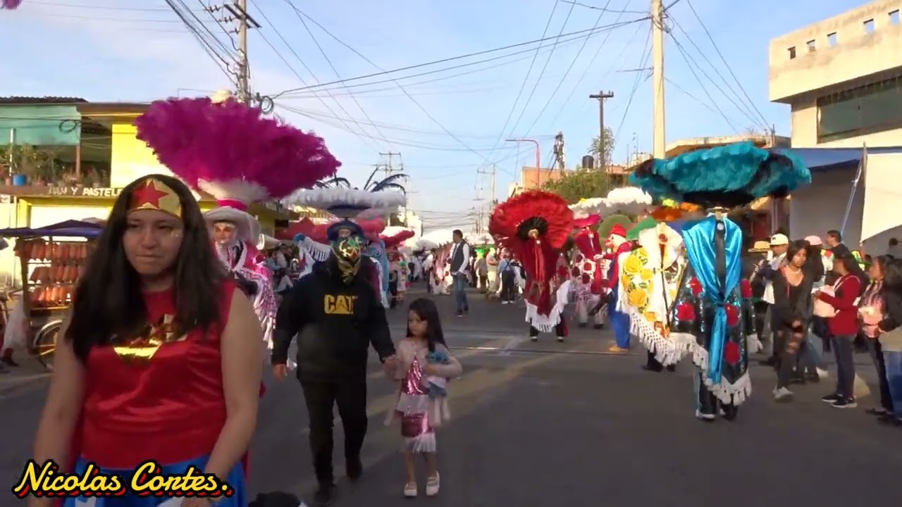 Carnaval Papalotla tlaxcala 2024 - barrio del Carmen.