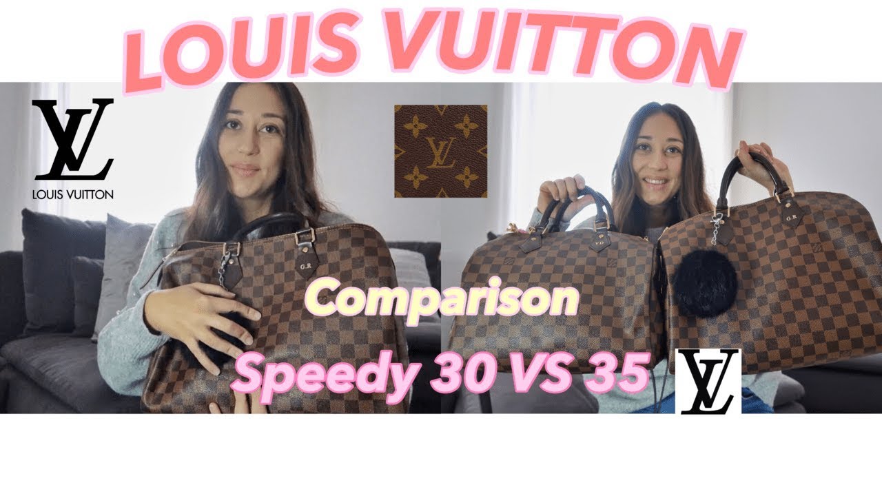 LOUIS VUITTON SPEEDY 30 VS 35 | COMPARISON | CONFRONTO SPEEDY LV | ita 2019