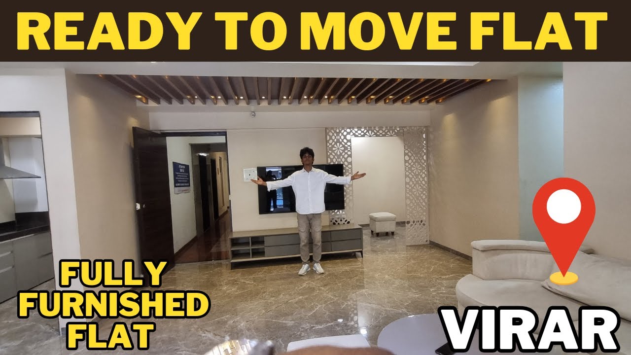 1BHK ready to move flat in virar | Fully furnished flat | biggest carpet area | flat in mumbai