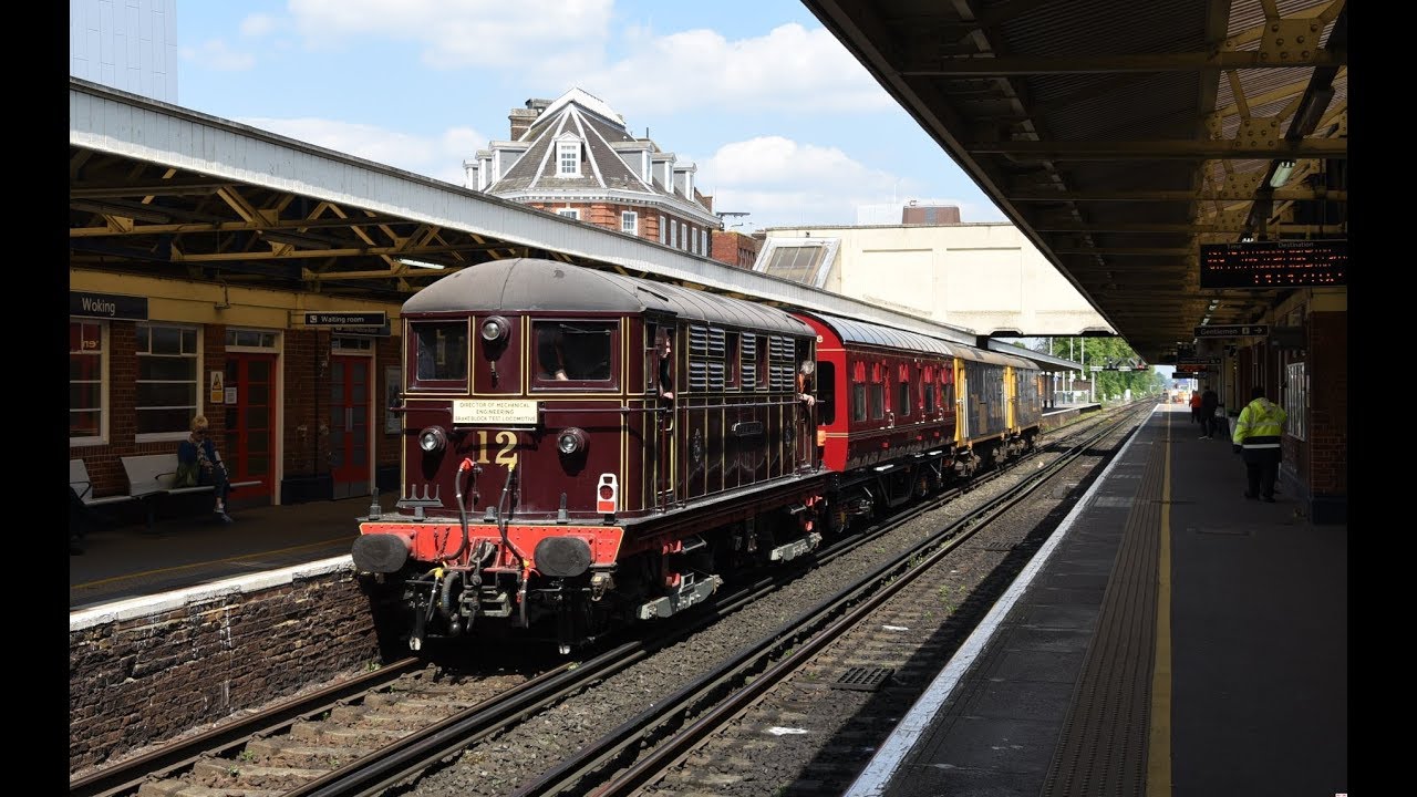 Metropolitan Railway Electric Locomotive no. 12 'Sarah Siddons' hauled on the South West Mainline